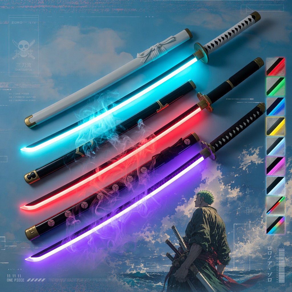 Cosplay Prop Katana - Pedang Katana Roronoa Zoro One Piece