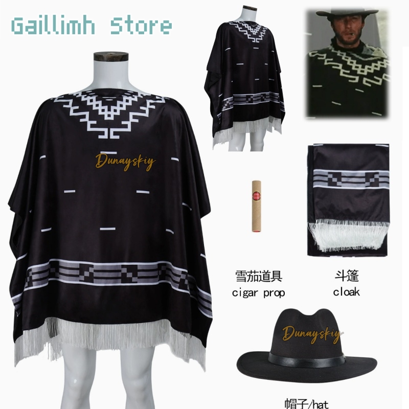 Cosplay Prop Patterns - Kostum Cosplay Film Clint Eastwood Ponco