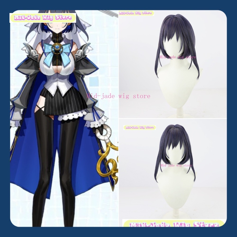 Prop En Cosplay - Wig Mid-Jed Toko Hololive EN Ouro