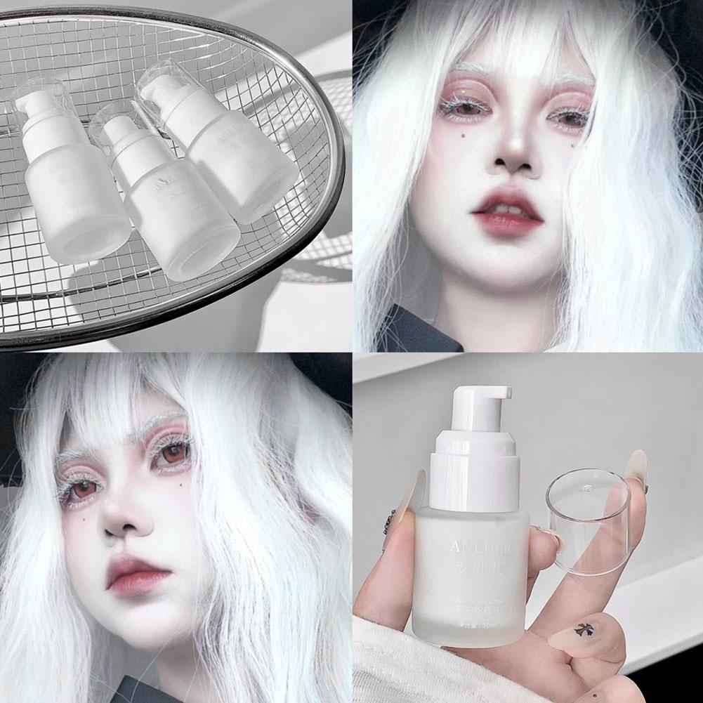 Cosplay Prop Primer - Foundation Cair Matte Putih, Tahan Air,