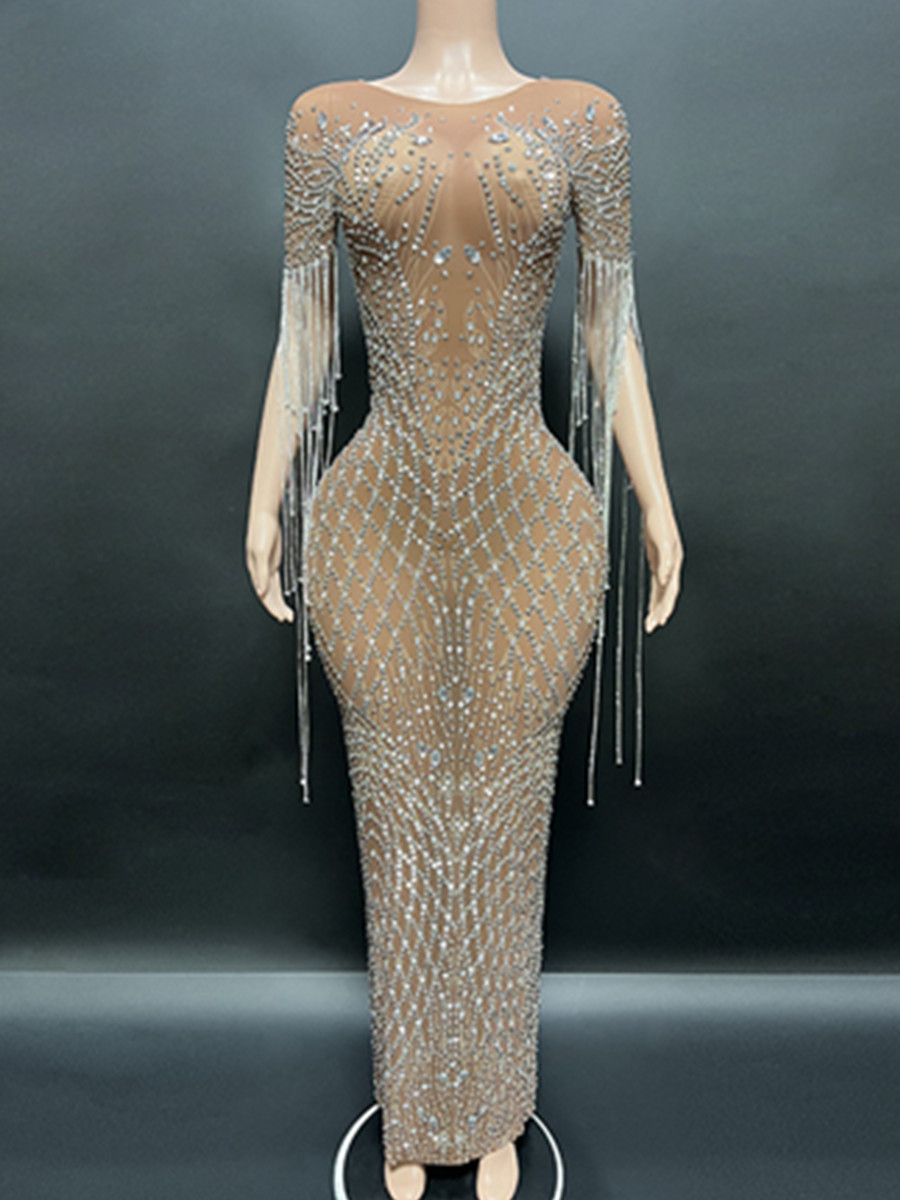 Briar Cosplay Prop - Gaun Malam Putri Duyung Kristal Mewah