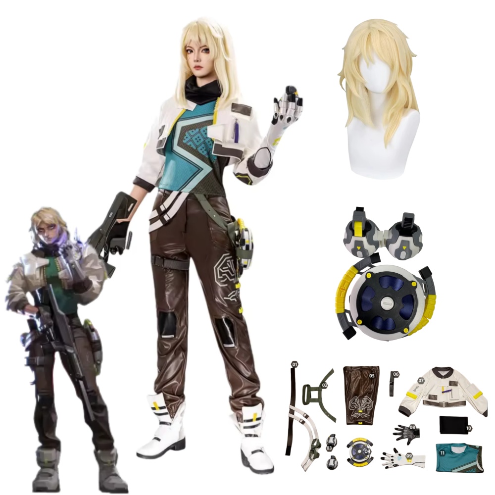 Prop For Cosplay - Kostum Cosplay Deadlock VALORANT, Pakaian Kostum