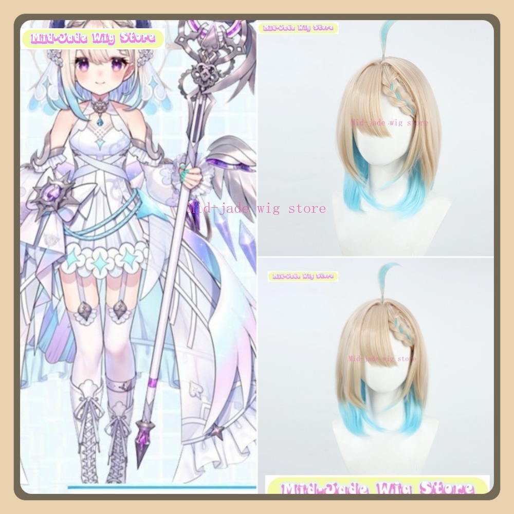 Prop En Cosplay - Wig Mid-Jed Toko Nijisanji EN Enna