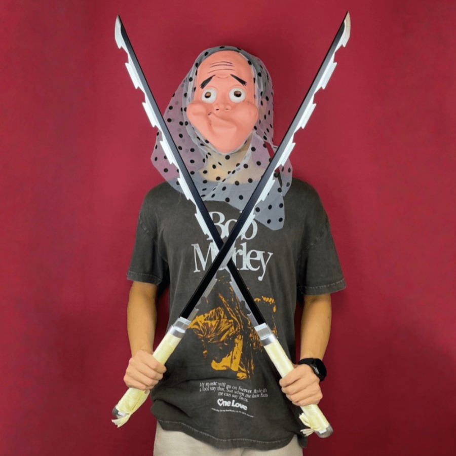 Cosplay Prop Katana - Pedang Katana Inosuke Demon Slayer 40