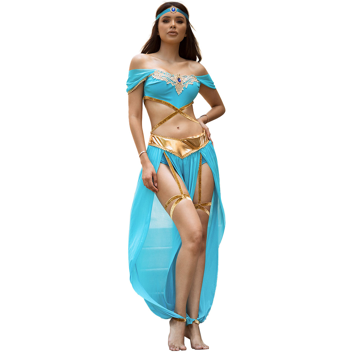 Briar Cosplay Prop - Kostum Halloween Seksi Tari Barat Aladdin