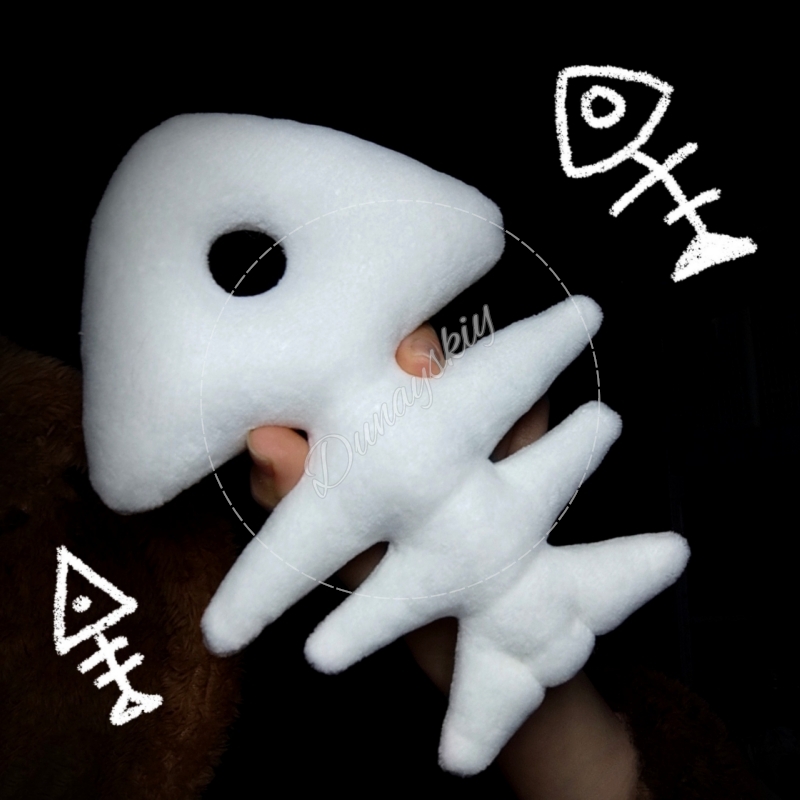 Gantungan Kunci Tulang Ikan Pl - Fishbones Cosplay Prop ulasan dan harga