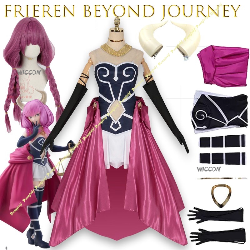 Gaun Kostum Cosplay Aura Anime - Frieren Cosplay Prop ulasan dan harga