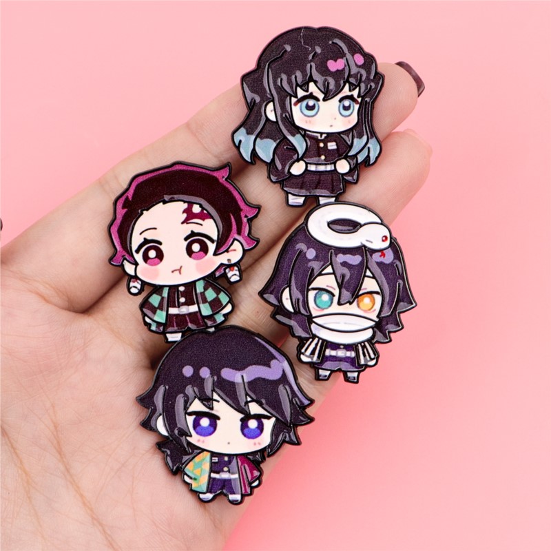 Pin Enamel Karakter Kartun Kim - Cosplay Prop Bag ulasan dan harga
