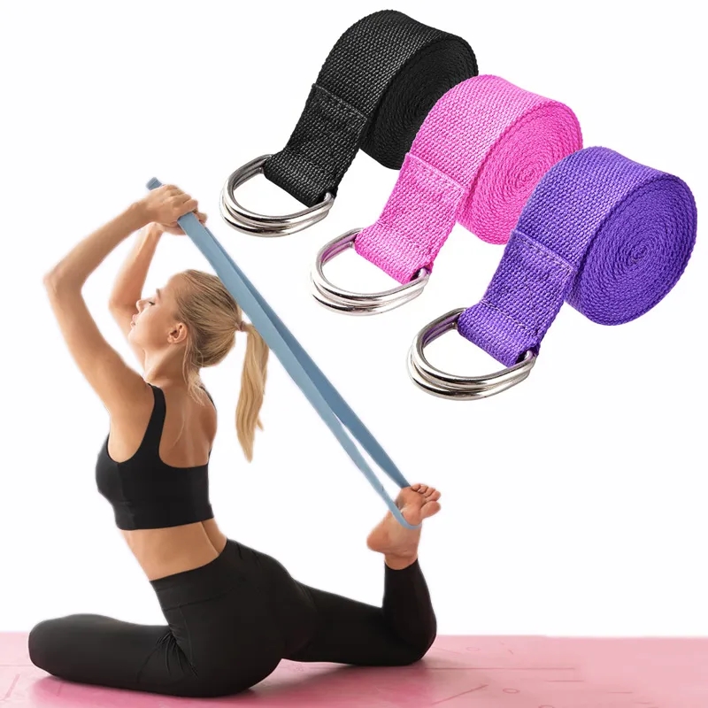 Tali Yoga latihan katun 183*3. - D Ring Strap ulasan dan harga