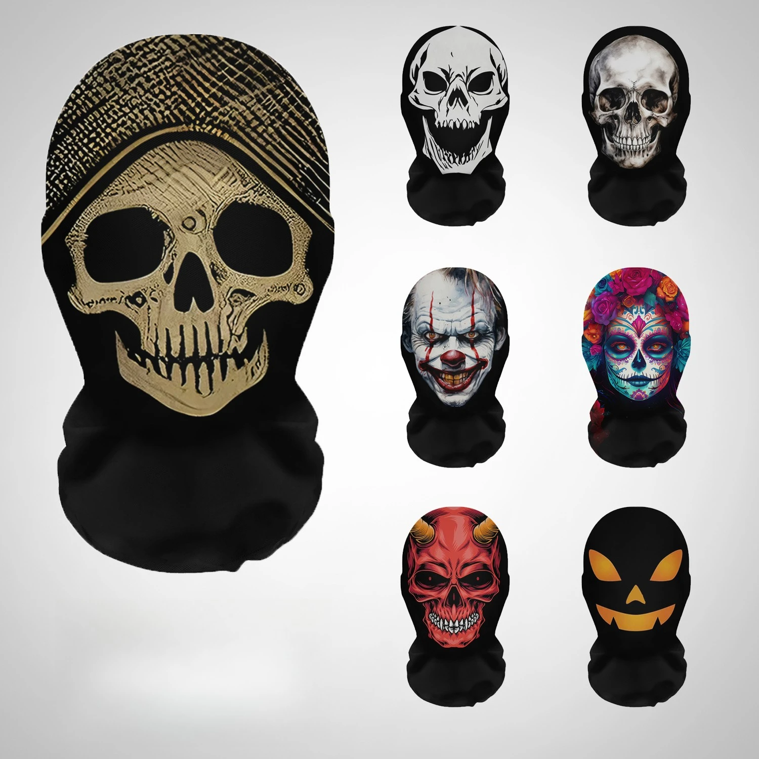 Topeng Halloween Motif Tengkor - Cosplay Prop Patterns ulasan dan harga