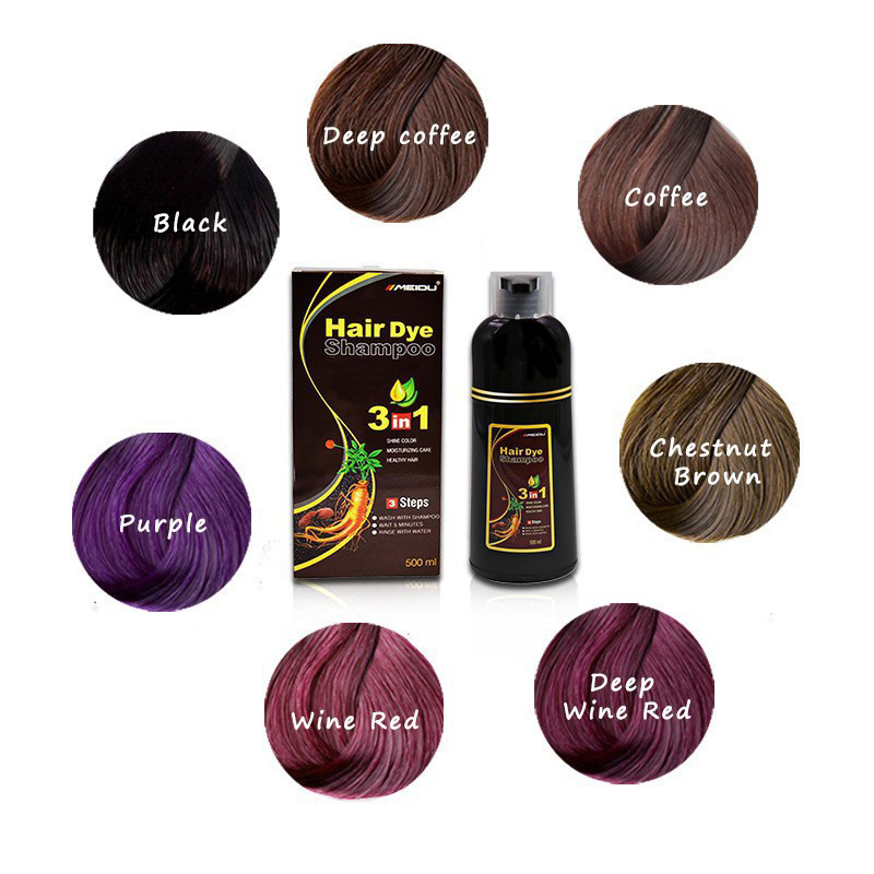 500Ml Sampo Pewarna Warna Ramb - Hair Spray Color ulasan dan harga
