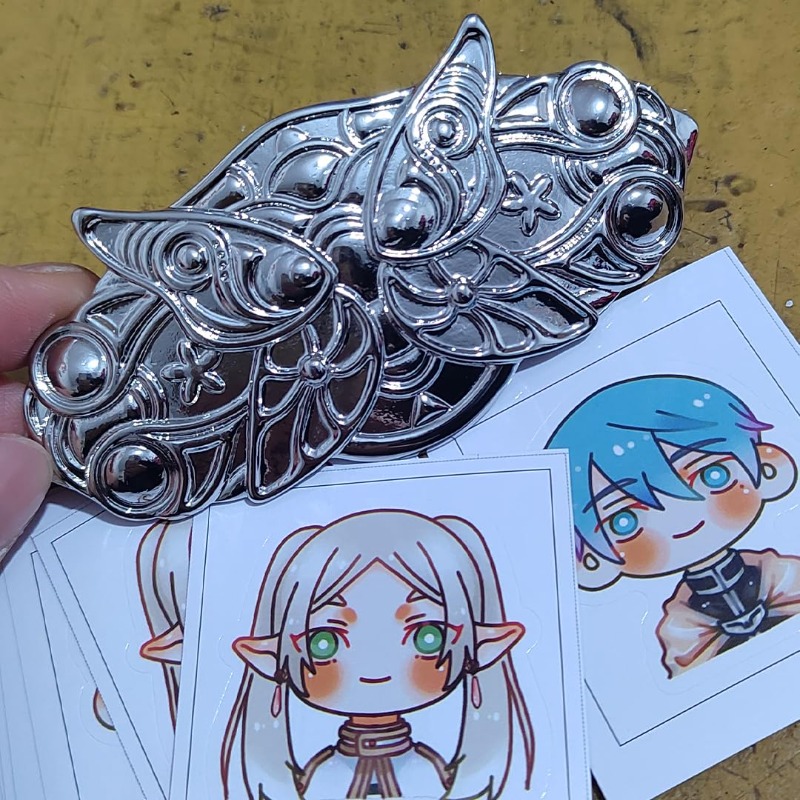 Klip Pin Rambut Campuran Buata - Frieren Cosplay Prop ulasan dan harga