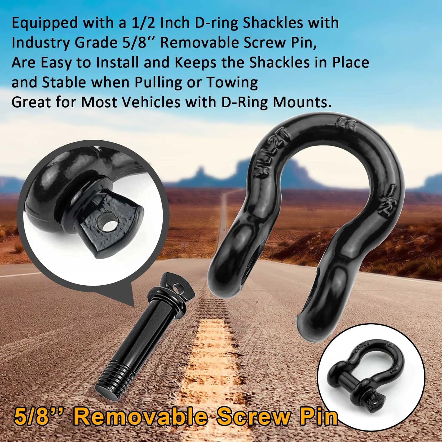 Shackle Cincin D 1/2 inci deng - D Ring Strap ulasan dan harga