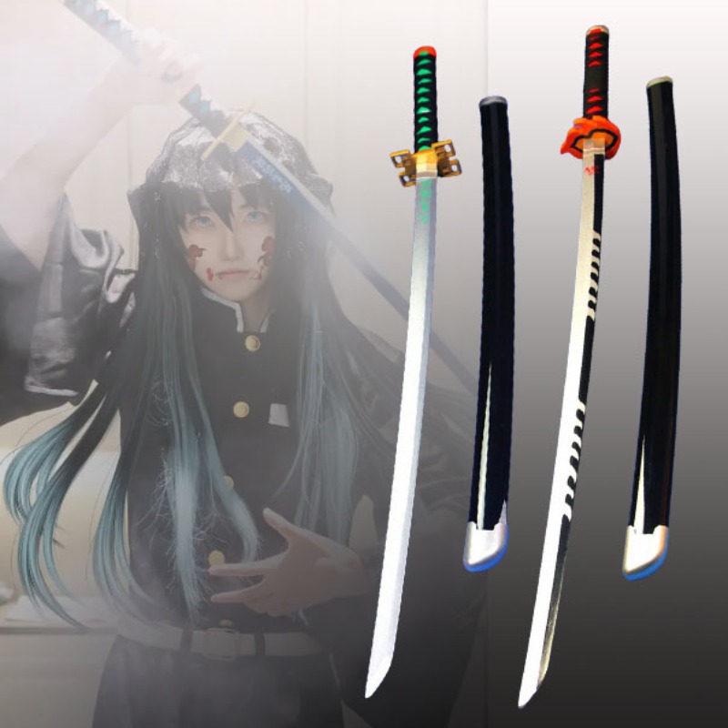 41in/104Cm Demon Slayer Katana - Cosplay Prop Katana ulasan dan harga